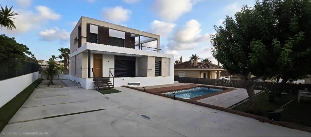 Elegante vrijstaande villa met 3 slaapkamers en 2 badkamers met kelder in Ciudad Quesada